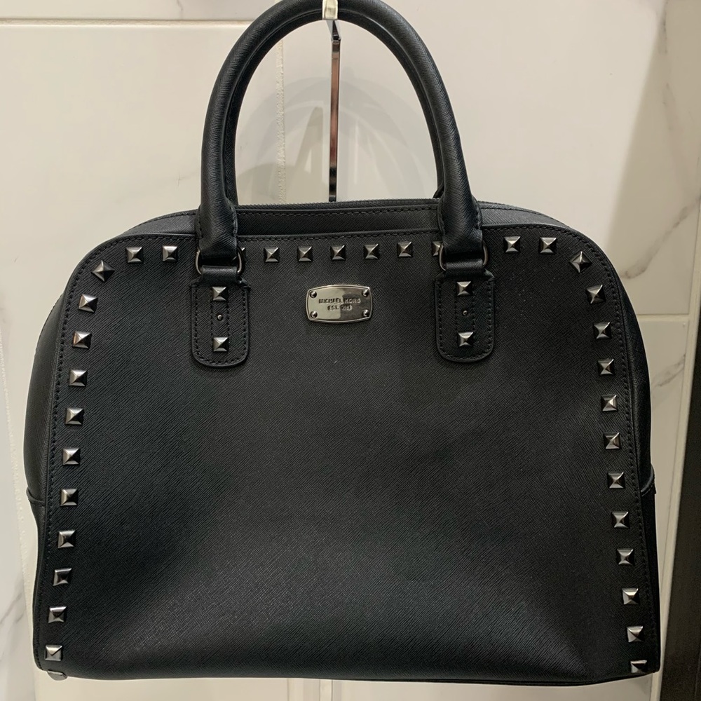 Black Michael Kors Multi Wear Bag- Stone Detailing